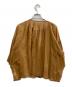 CABAN (キャバン) シアーコットン ギャザー ブラウス ブラウン サイズ:36：7000円