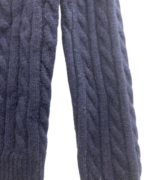 maison kitsune（メゾンキツネ）maison kitsune (メゾンキツネ) フォックス パッチ カシミヤニット ネイビー サイズ:Lの古着・服飾アイテム