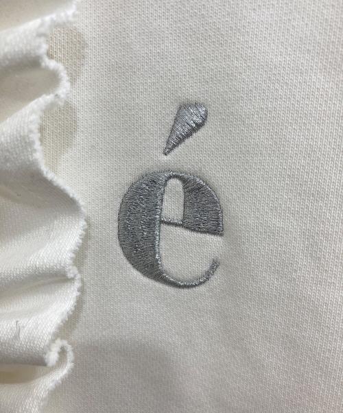 epine（エピヌ）epine (エピヌ) フリルスウェット ブルゾン ホワイト サイズ:FREEの古着・服飾アイテム