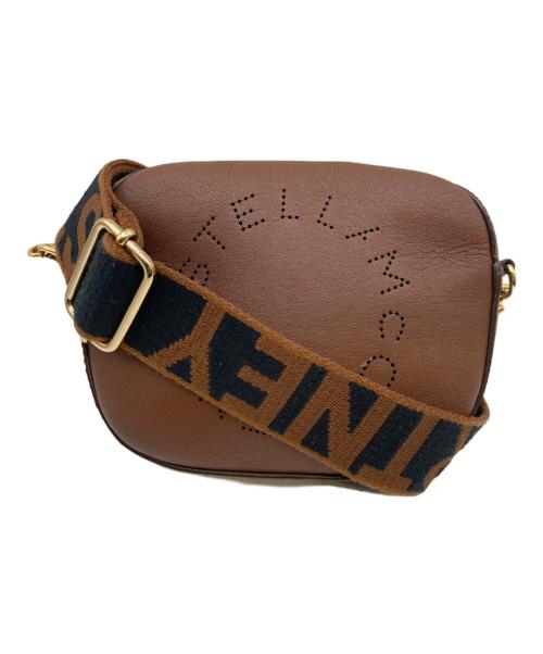 STELLA McCARTNEY（ステラマッカートニー）STELLA McCARTNEY (ステラマッカートニー) パンチングロゴ ショルダーバッグ/サークルロゴ カメラバッグ ブラウンの古着・服飾アイテム