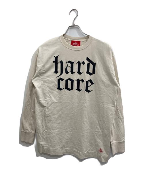 Vivienne Westwood RED LABEL（ヴィヴィアンウエストウッドレッドレーベル）Vivienne Westwood RED LABEL (ヴィヴィアンウエストウッドレッドレーベル) HARD COREプリント ロングスリーブカットソー ベージュ サイズ:00の古着・服飾アイテム