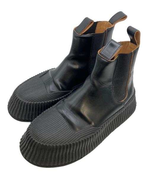 JIL SANDER（ジルサンダー）JIL SANDER (ジルサンダー) サイドゴアブーツ ブラック サイズ:38の古着・服飾アイテム