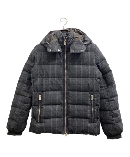 TATRAS（タトラス）TATRAS (タトラス) チェックダウンジャケット ネイビー サイズ:01の古着・服飾アイテム