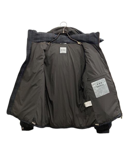 TATRAS（タトラス）TATRAS (タトラス) チェックダウンジャケット ネイビー サイズ:01の古着・服飾アイテム