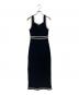 Lily Brown (リリーブラウン) MARY QUANT (マリークヮント) デイジーボタンノースリーブニットワンピース ブラック サイズ:F：7000円
