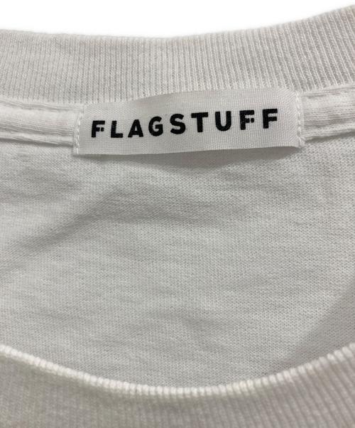 flagstuff（フラグスタフ）flagstuff (フラグスタフ) Bluma TEE ホワイト サイズ:Lの古着・服飾アイテム