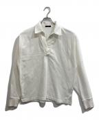 YLEVEイレーヴ）の古着「コットン スキッパー プルオーバー/OPEN END COTTON PIGMENT DYE SKIPPER P/O」｜ホワイト