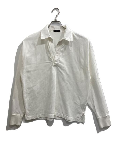 YLEVE（イレーヴ）YLEVE (イレーヴ) コットン スキッパー プルオーバー/OPEN END COTTON PIGMENT DYE SKIPPER P/O ホワイト サイズ:1の古着・服飾アイテム