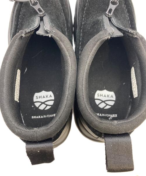 shaka（シャカ）shaka (シャカ) ZIP MOCCASIN BOOTIE EX /ジップモカシンブーツ シューズ ブラック サイズ:24.0cm/US6/UK5の古着・服飾アイテム