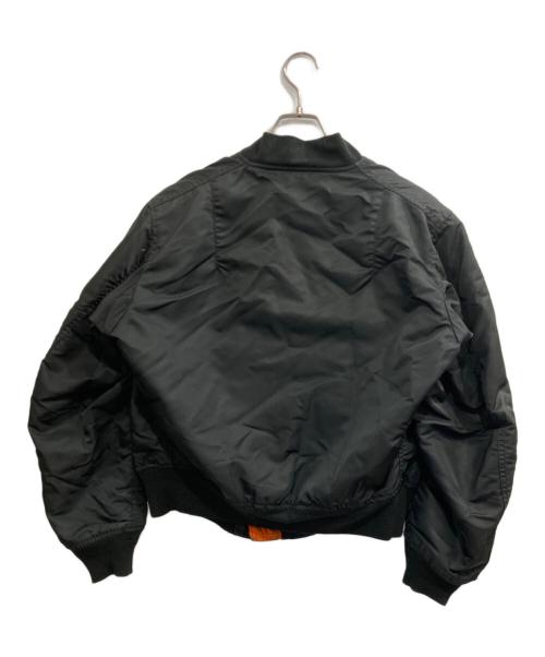 ALPHA（アルファ）ALPHA (アルファ) フライトジャケット/MA-1ジャケット ブラック サイズ:Ｍの古着・服飾アイテム