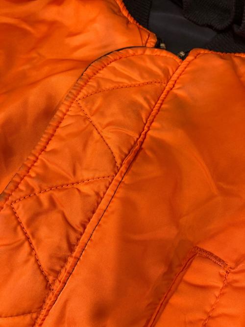 ALPHA（アルファ）ALPHA (アルファ) フライトジャケット/MA-1ジャケット ブラック サイズ:Ｍの古着・服飾アイテム