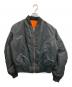 ALPHA（アルファ）の古着「フライトジャケット/MA-1ジャケット」｜ブラック