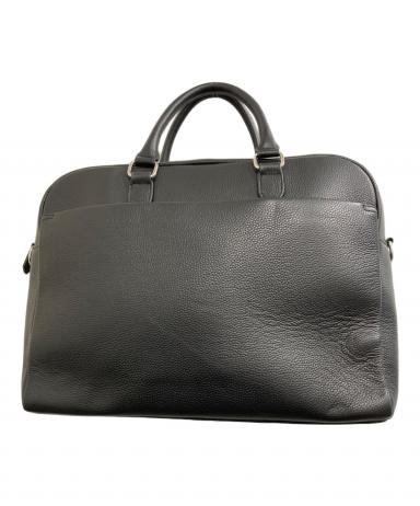 美品　ムラ　大容量　シュリンクレザー　ブリーフケース　黒　2way ショルダー MURA 本革 シボ革 シュリンクレザー ビジネスバッグ 黒 2WAY ブリーフ