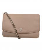 CHANELシャネル）の古着「チェーンウォレット」｜ピンク