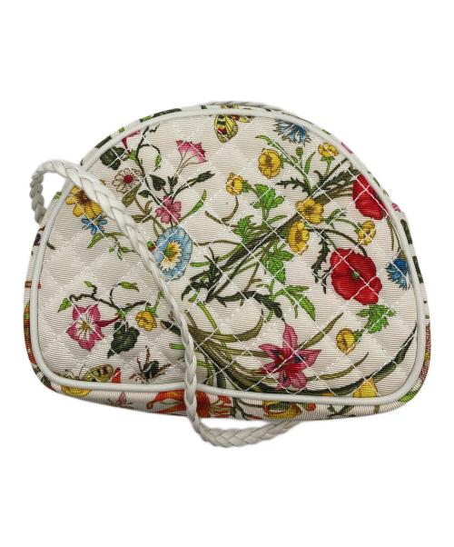 GUCCI（グッチ）GUCCI (グッチ) フローラ ミニショルダーバッグ ホワイトの古着・服飾アイテム