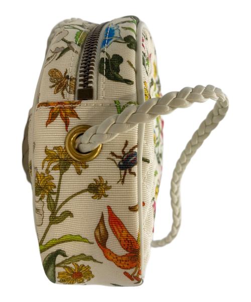 GUCCI（グッチ）GUCCI (グッチ) フローラ ミニショルダーバッグ ホワイトの古着・服飾アイテム