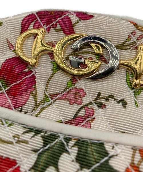 GUCCI（グッチ）GUCCI (グッチ) フローラ ミニショルダーバッグ ホワイトの古着・服飾アイテム