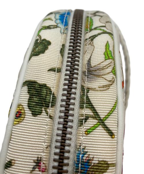 GUCCI（グッチ）GUCCI (グッチ) フローラ ミニショルダーバッグ ホワイトの古着・服飾アイテム