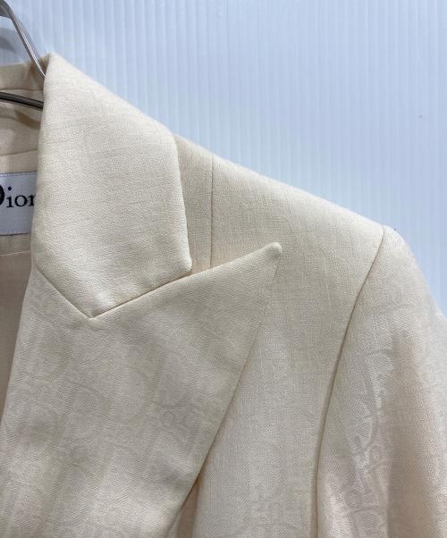 Christian Dior（クリスチャン ディオール）Christian Dior (クリスチャン ディオール) トロッター柄ジャケット アイボリー サイズ:F 38の古着・服飾アイテム