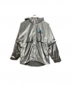 adidasアディダス）の古着「エキップメント メタリック ウインドブレーカー」｜シルバー