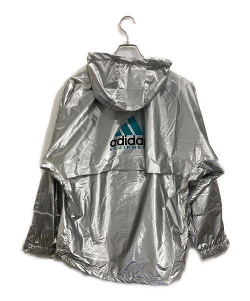 adidas（アディダス）adidas (アディダス) エキップメント メタリック ウインドブレーカー シルバー サイズ:M 未使用品の古着・服飾アイテム