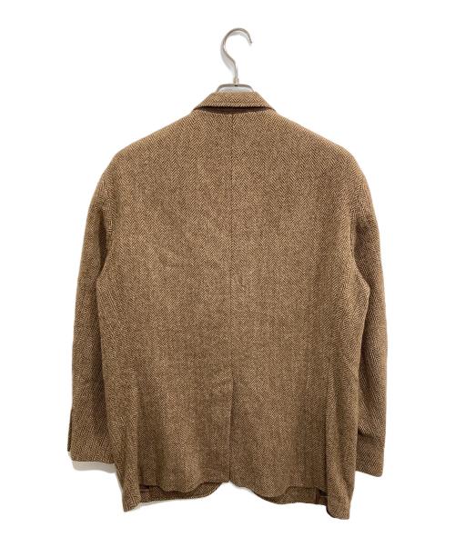 POLO RALPH LAUREN（ポロ・ラルフローレン）POLO RALPH LAUREN (ポロ・ラルフローレン) ヘリンボーン アルパカウールテーラードジャケット ブラウン サイズ:LLの古着・服飾アイテム