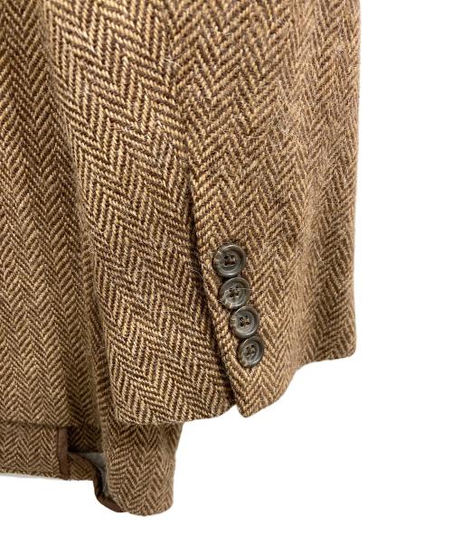 POLO RALPH LAUREN（ポロ・ラルフローレン）POLO RALPH LAUREN (ポロ・ラルフローレン) ヘリンボーン アルパカウールテーラードジャケット ブラウン サイズ:LLの古着・服飾アイテム