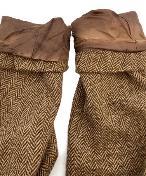POLO RALPH LAUREN（ポロ・ラルフローレン）POLO RALPH LAUREN (ポロ・ラルフローレン) ヘリンボーン アルパカウールテーラードジャケット ブラウン サイズ:LLの古着・服飾アイテム