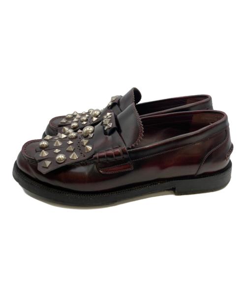 BURBERRY LONDON（バーバリーロンドン）BURBERRY LONDON (バーバリーロンドン) スタッズディテール タッセルローファー ブラウン サイズ:40の古着・服飾アイテム