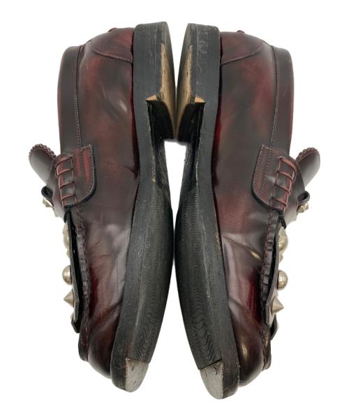 BURBERRY LONDON（バーバリーロンドン）BURBERRY LONDON (バーバリーロンドン) スタッズディテール タッセルローファー ブラウン サイズ:40の古着・服飾アイテム