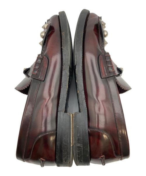 BURBERRY LONDON（バーバリーロンドン）BURBERRY LONDON (バーバリーロンドン) スタッズディテール タッセルローファー ブラウン サイズ:40の古着・服飾アイテム