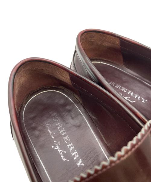 BURBERRY LONDON（バーバリーロンドン）BURBERRY LONDON (バーバリーロンドン) スタッズディテール タッセルローファー ブラウン サイズ:40の古着・服飾アイテム