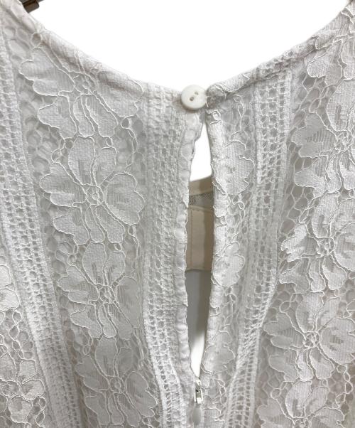 Snidel（スナイデル）Snidel (スナイデル) スイッチングデコルテオープンワンピ ホワイト サイズ:1 未使用品の古着・服飾アイテム