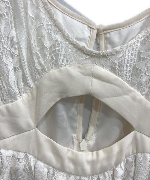 Snidel（スナイデル）Snidel (スナイデル) スイッチングデコルテオープンワンピ ホワイト サイズ:1 未使用品の古着・服飾アイテム