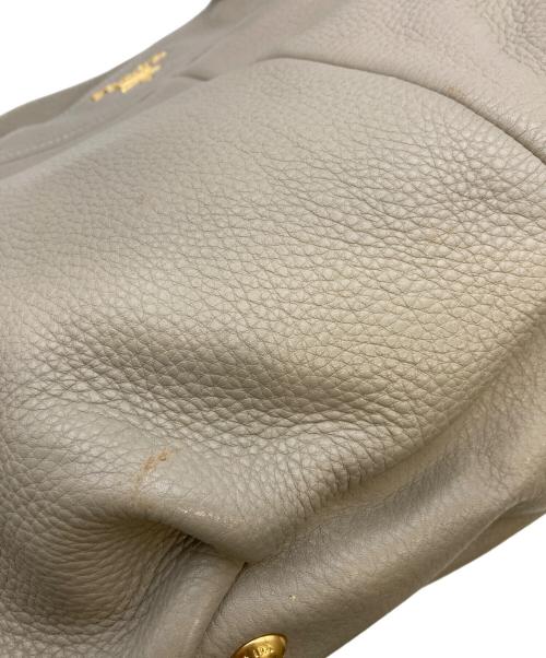 PRADA（プラダ）PRADA (プラダ) 2WAYレザーハンドバッグ/ショルダーバッグ/ハンドバッグ ベージュの古着・服飾アイテム
