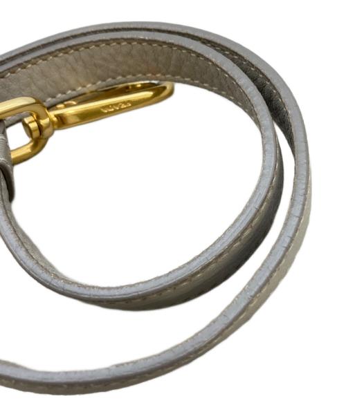 PRADA（プラダ）PRADA (プラダ) 2WAYレザーハンドバッグ/ショルダーバッグ/ハンドバッグ ベージュの古着・服飾アイテム