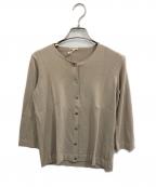 HERMESエルメス）の古着「セリエボタンカーディガン」｜ベージュ