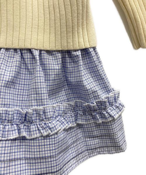 Lily Brown（リリーブラウン）Lily Brown (リリーブラウン) シャツドッキングミニワンピース アイボリー サイズ:FREEの古着・服飾アイテム