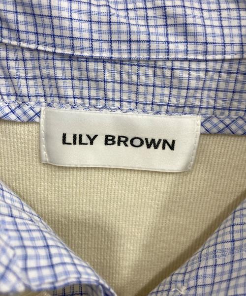 Lily Brown（リリーブラウン）Lily Brown (リリーブラウン) シャツドッキングミニワンピース アイボリー サイズ:FREEの古着・服飾アイテム