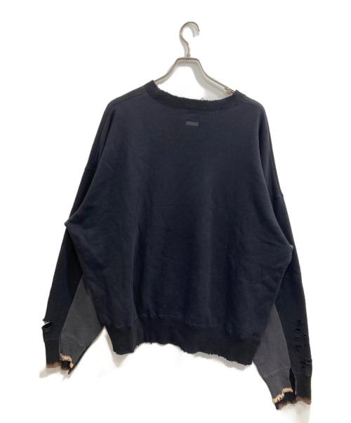 stein（シュタイン）stein (シュタイン) OVERSIZED REBUILD SWEAT LS/オーバーサイズ　リビルド　スウェット　ロングスリーブ ブラック サイズ:Ｍの古着・服飾アイテム