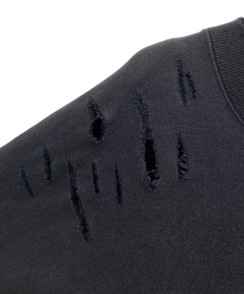 stein（シュタイン）stein (シュタイン) OVERSIZED REBUILD SWEAT LS/オーバーサイズ　リビルド　スウェット　ロングスリーブ ブラック サイズ:Ｍの古着・服飾アイテム