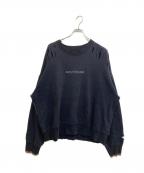 steinシュタイン）の古着「OVERSIZED REBUILD SWEAT LS/オーバーサイズ　リビルド　スウェット　ロングスリーブ」｜ブラック