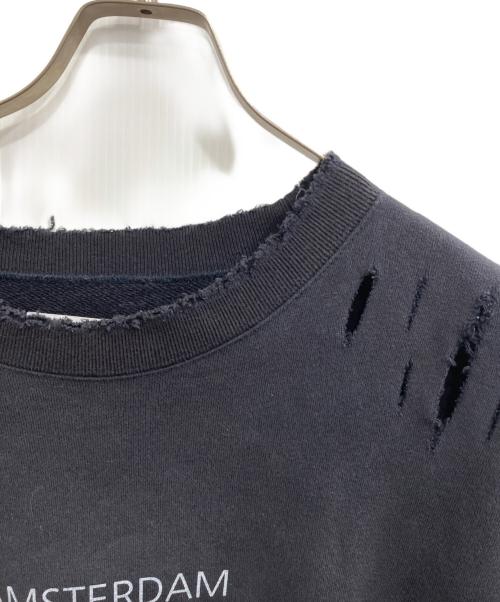 stein（シュタイン）stein (シュタイン) OVERSIZED REBUILD SWEAT LS/オーバーサイズ　リビルド　スウェット　ロングスリーブ ブラック サイズ:Ｍの古着・服飾アイテム