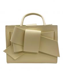 FRAY ID（フレイ アイディー）の古着「リボンミドルバッグ」｜イエロー