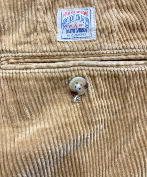 POLO RALPH LAUREN（ポロ・ラルフローレン）POLO RALPH LAUREN (ポロ・ラルフローレン) コーデュロイタックパンツ ブラウン サイズ:Ｗ30 L30の古着・服飾アイテム