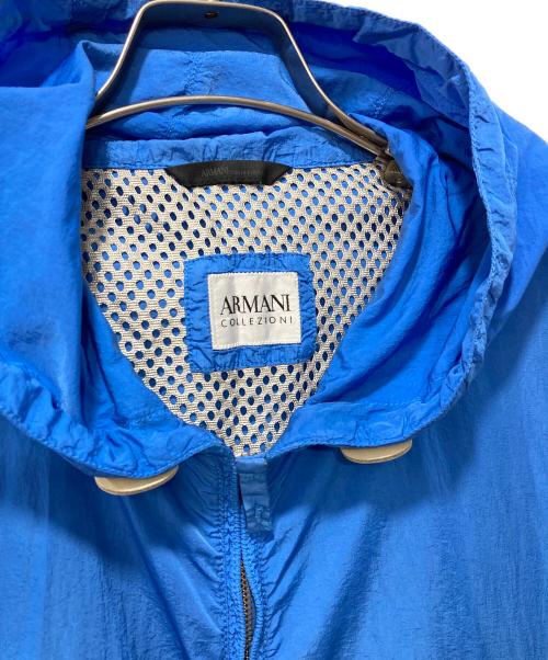 ARMANI COLLEZIONI（アルマーニ コレツィオーニ）ARMANI COLLEZIONI (アルマーニ コレツィオーニ) フーデッドベスト ブルー サイズ:38の古着・服飾アイテム