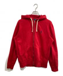 POLO RALPH LAUREN（ポロ・ラルフローレン）の古着「ジップパーカー」｜レッド