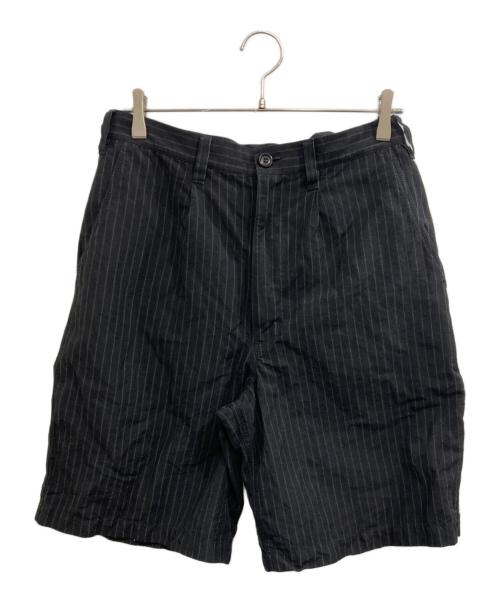 COMME des GARCONS HOMME（コムデギャルソン オム）COMME des GARCONS HOMME (コムデギャルソン オム) ストライプハーフパンツ ブラック サイズ:XSの古着・服飾アイテム