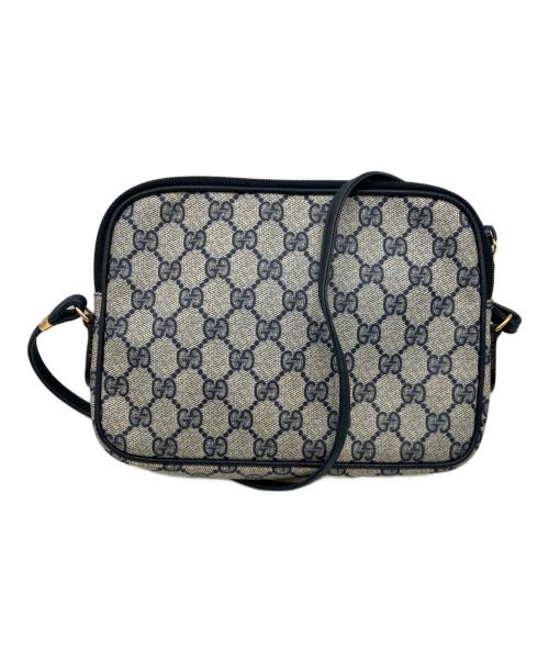 GUCCI（グッチ）GUCCI (グッチ) オールドショルダーバッグ/GG ネイビーの古着・服飾アイテム