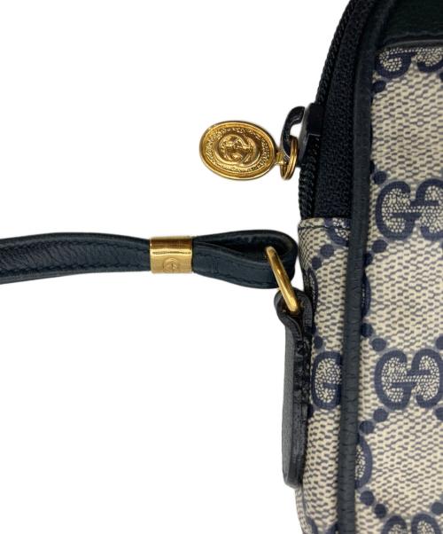 GUCCI（グッチ）GUCCI (グッチ) オールドショルダーバッグ/GG ネイビーの古着・服飾アイテム